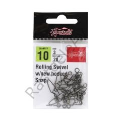 Captain 5033 New Hoked Klips 10'lu Paket Black Nikel