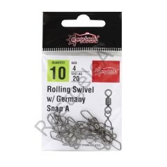 Captain 5036 Germany-A Klips 10'lu Paket Black Nikel