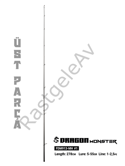 Fujin Dragon Monster 278cm 5-55gr Üst Parça
