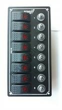 Remkay Siyah Switch Panel 8 lı Dikey Otomatik Işıklı Sigorta Paneli