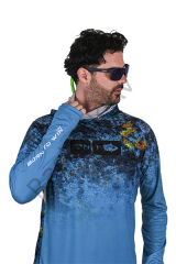 Fujin Pro Angler T-Shirt Blue Reef