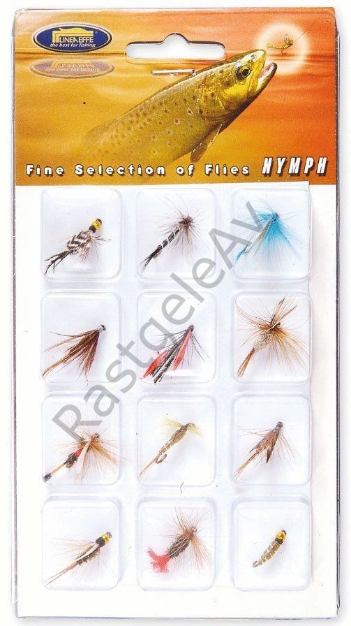 Lineaeffe 5030000 Trout Fly Sinek Assortment Alabalık Yemi 12'li Mix Set