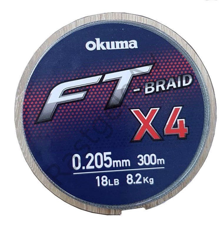 Okuma Ft-*4 Braided Line 300 mt Grey Örgü İp