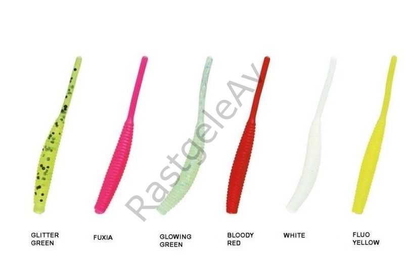 Nomura NM71600705 Long Tail 5cm Aromalı LRF Silikon Yem 12'li Set