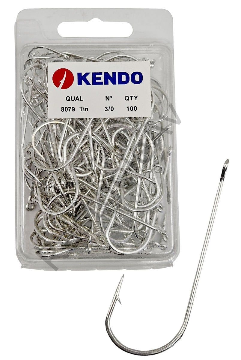 Kendo 8079 Abardeen Tin 3/0 100 Adet Halkalı Olta İğnesi