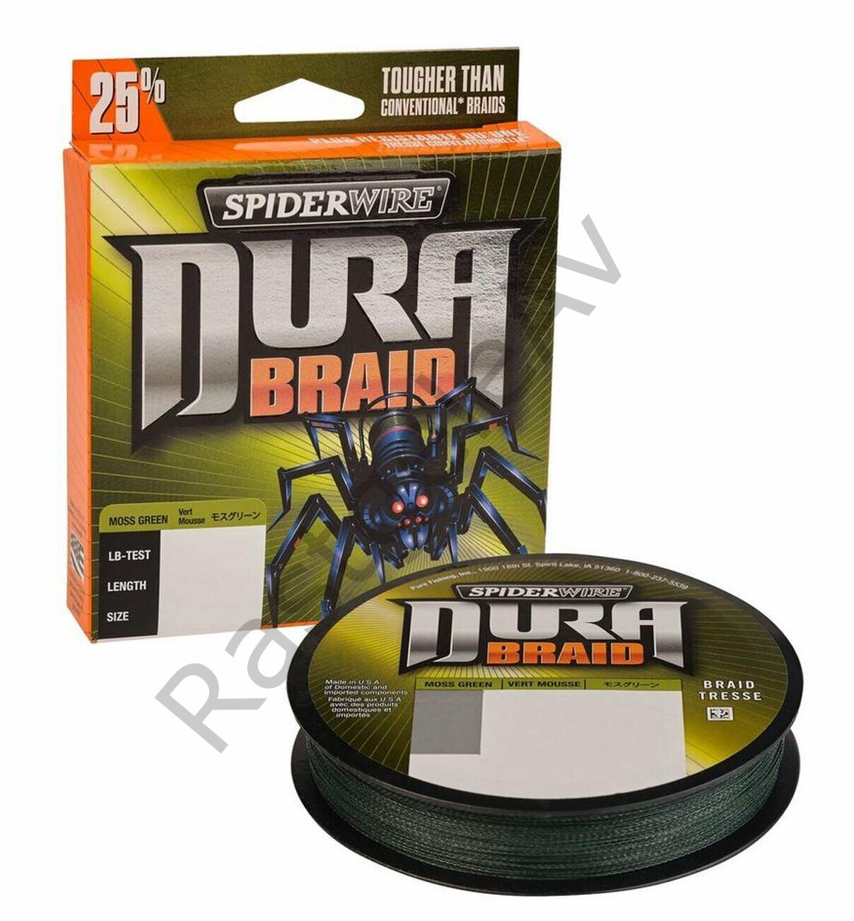 SpiderWire Dura Braid 275m Moss Green Örgü İp
