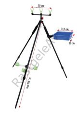 Lineaeffe 6313040N Tripod Teleskobik Ayarlanabilir Tablalı Kamış Sehpası 155cm