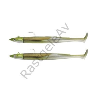 Fiiish Crazy Paddle Tail CPT120 CPT1442 x2 Combo 15gr Khaki Silikon Yem