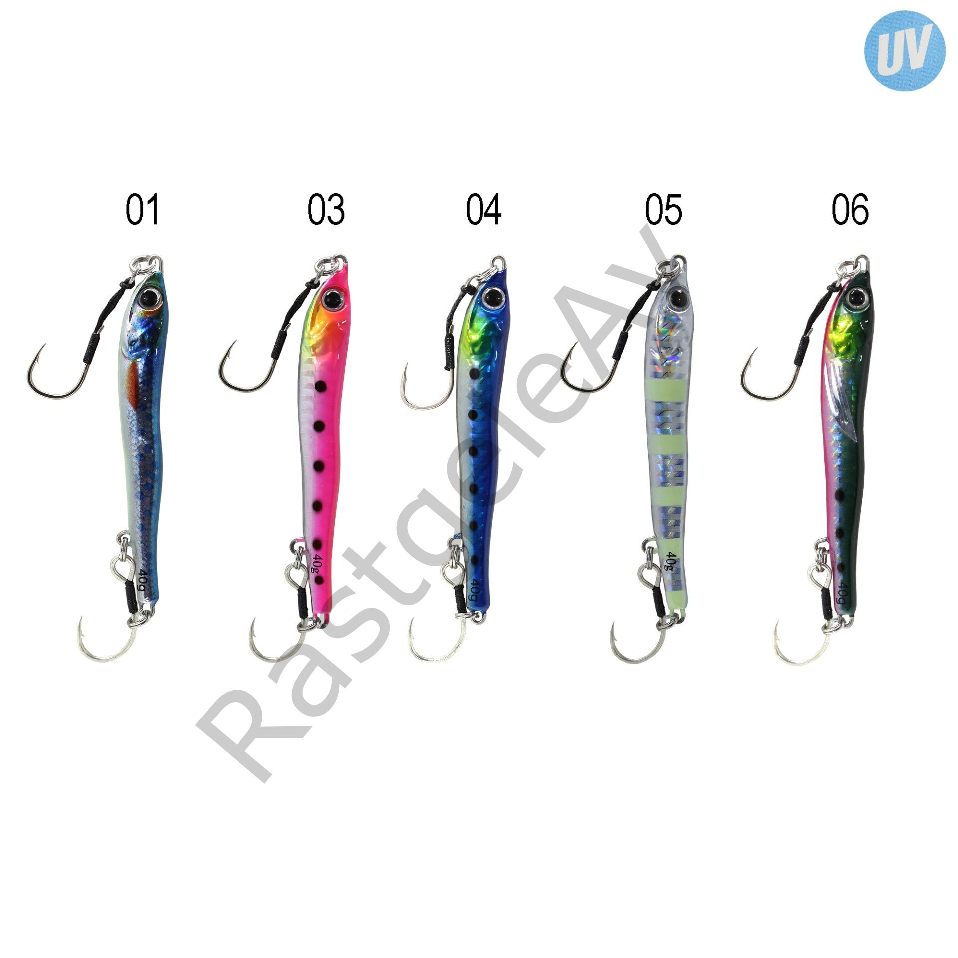 Captain 3627 Slide Jigger 40gr Light Jig Suni Yem