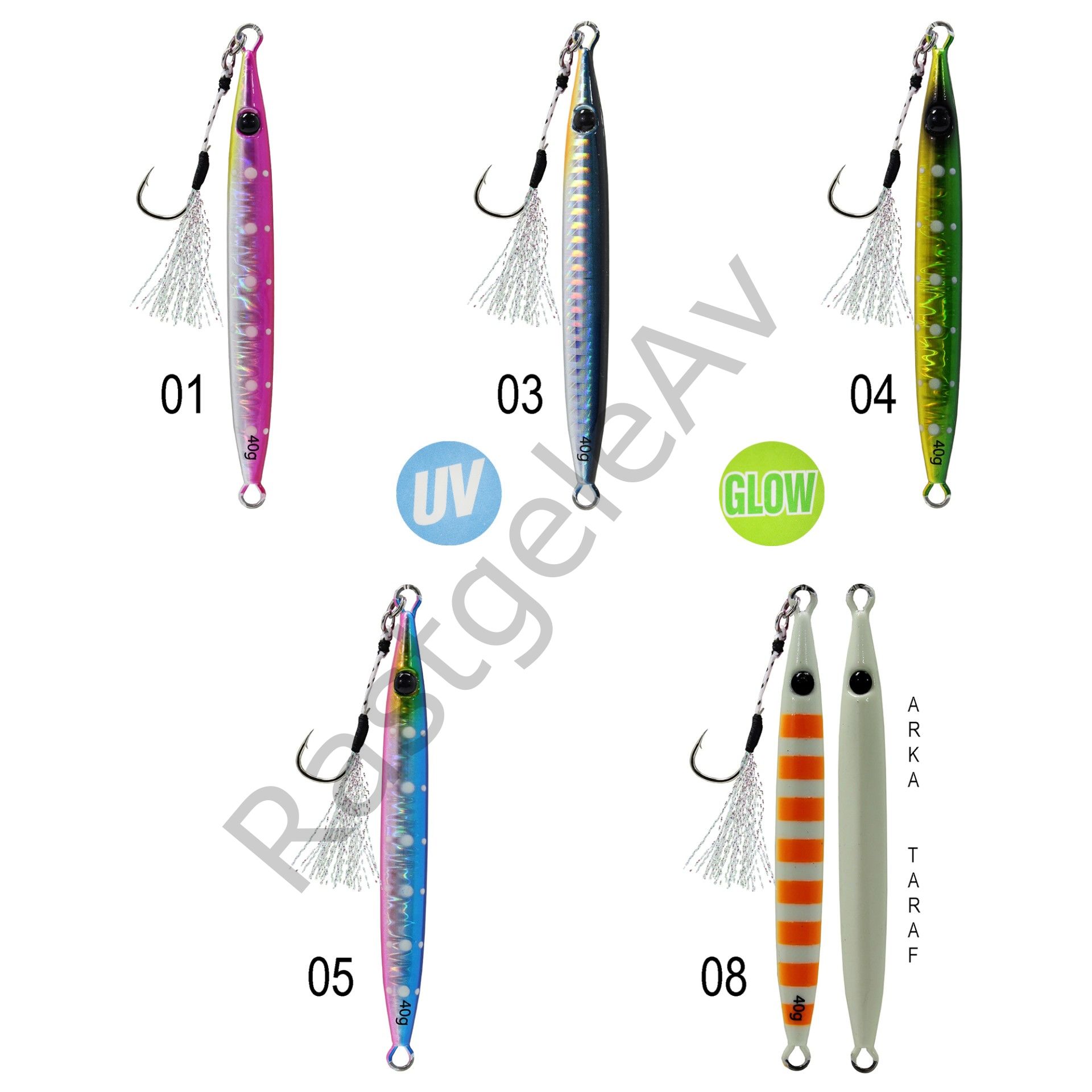 Captain 3631 Crawler Jigger 40gr Light Jig Suni Yem