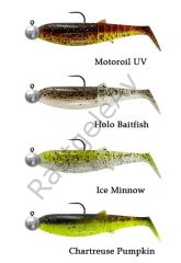 Savage Gear Cannibal Shad 8cm 5gr+7.5gr #2/0 Clear Water 4+4 Adet