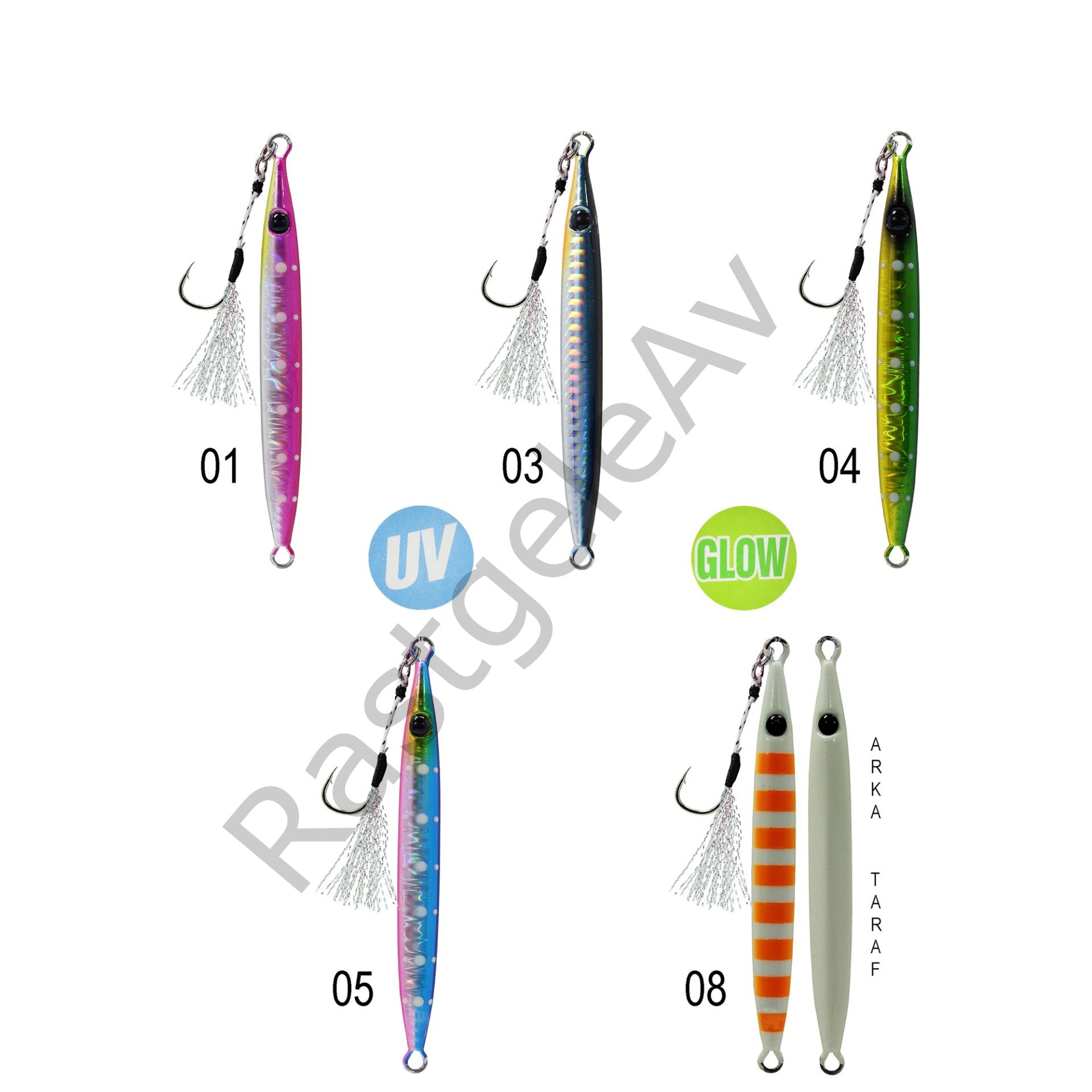 Captain 3632 Crawler Jigger 60gr Light Jig Suni Yem
