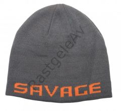 Savage Gear Logo Beanie One Size Rock Grey/Orange