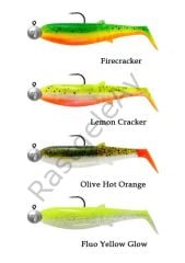 Savage Gear Cannibal Shad 6.8cm 3gr+5gr #1/0 Dark Water 4+4 Adet