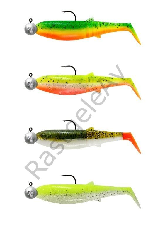 Savage Gear Cannibal Shad 6.8cm 3gr+5gr #1/0 Dark Water 4+4 Adet