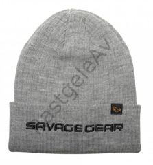 Savage Gear Fold-up Beanie One Size Light Grey Melange