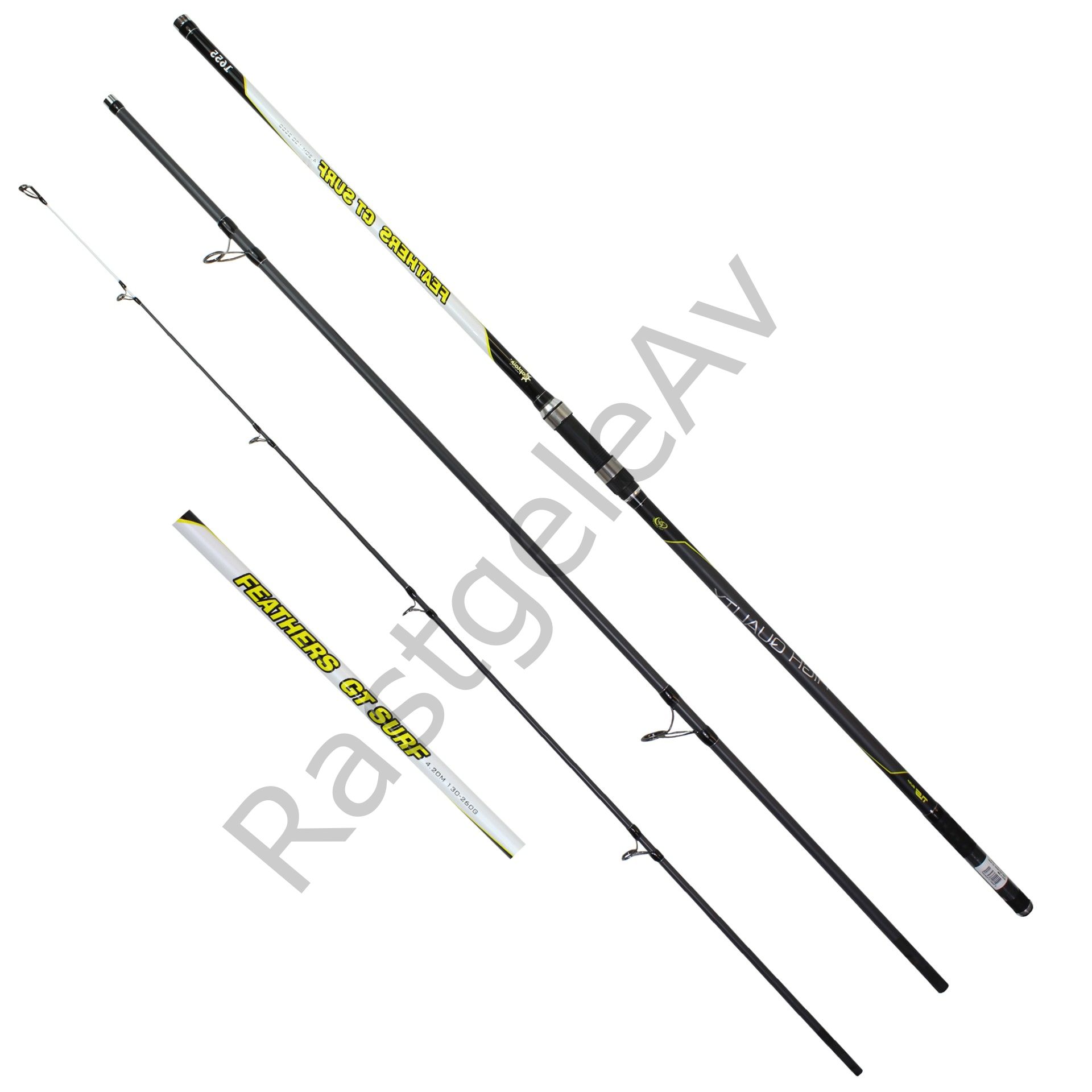 Captain 1655 Feathers GT 420cm 3 Parça Surf Kamış 130-260gr Atar