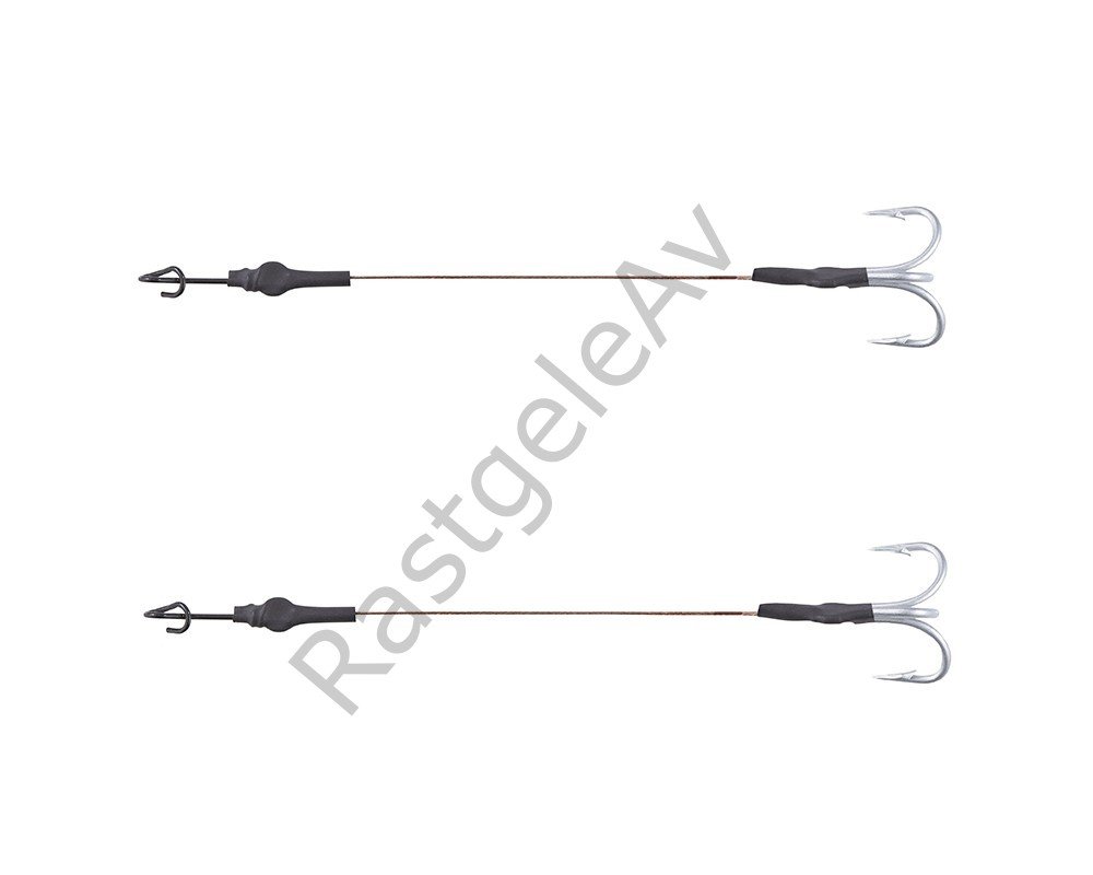 Balzer 13936 Silikon Yemler İçin Çelik Telli Rigs 2'li Paket