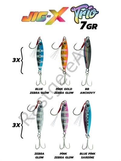 Fujin Jig-X Trio 3lü Micro Jig 7gr