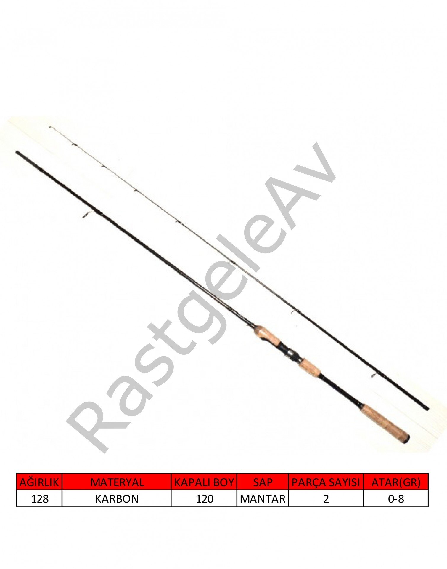 Captain 1439 Ultra Fine Spin 230cm 2 Parça LRF Kamışı 0-8gr Atar