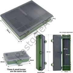 Captain 7122 Carp Box 8li Set 36x30x5.5cm