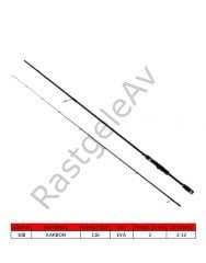 Captain 1442 Nemo Spin 225cm 2 Parça LRF Kamışı 2-12gr Atar