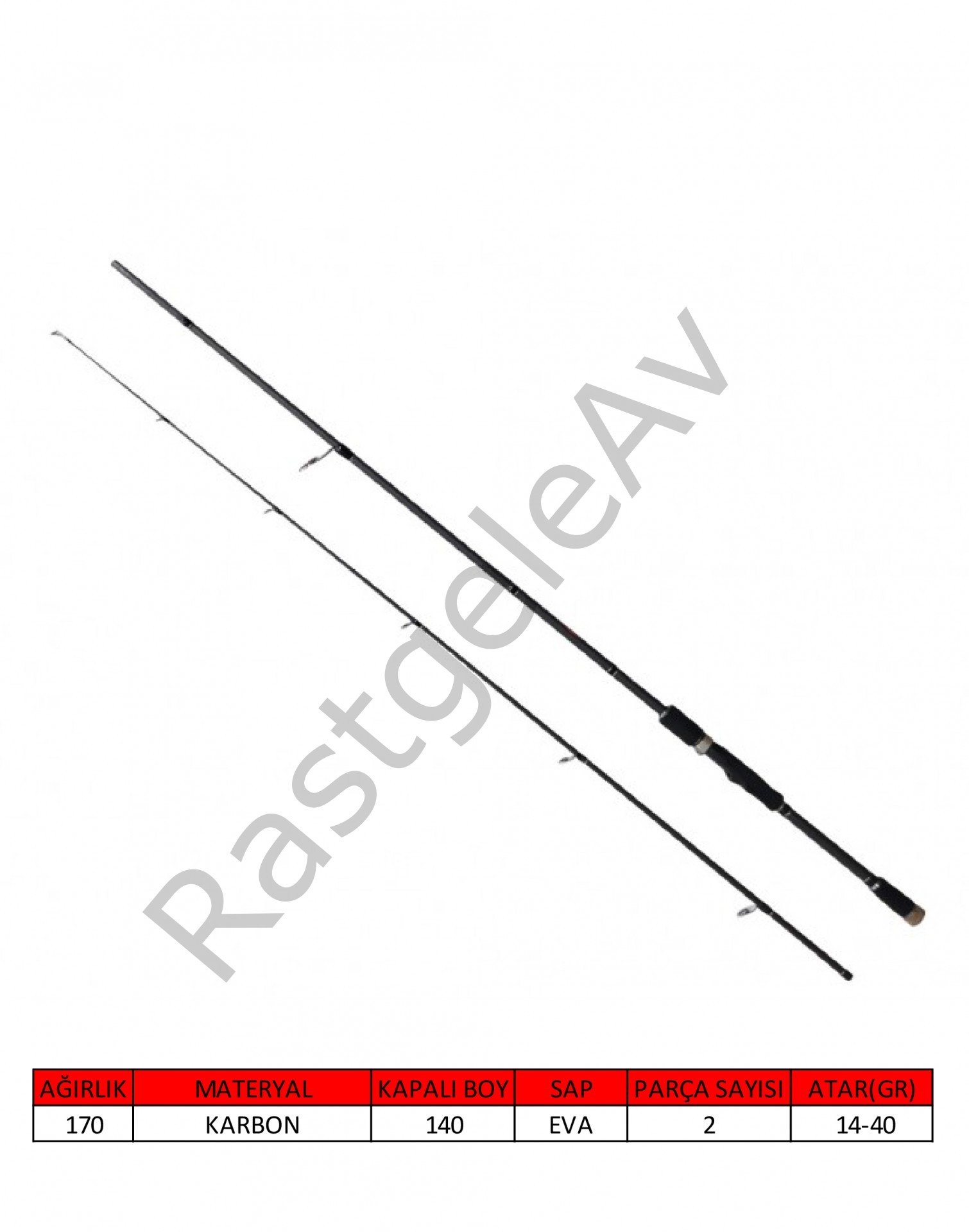 Captain 1444 Dynamic Spin 275cm 2 Parça Spin Kamış 14-40gr Atar