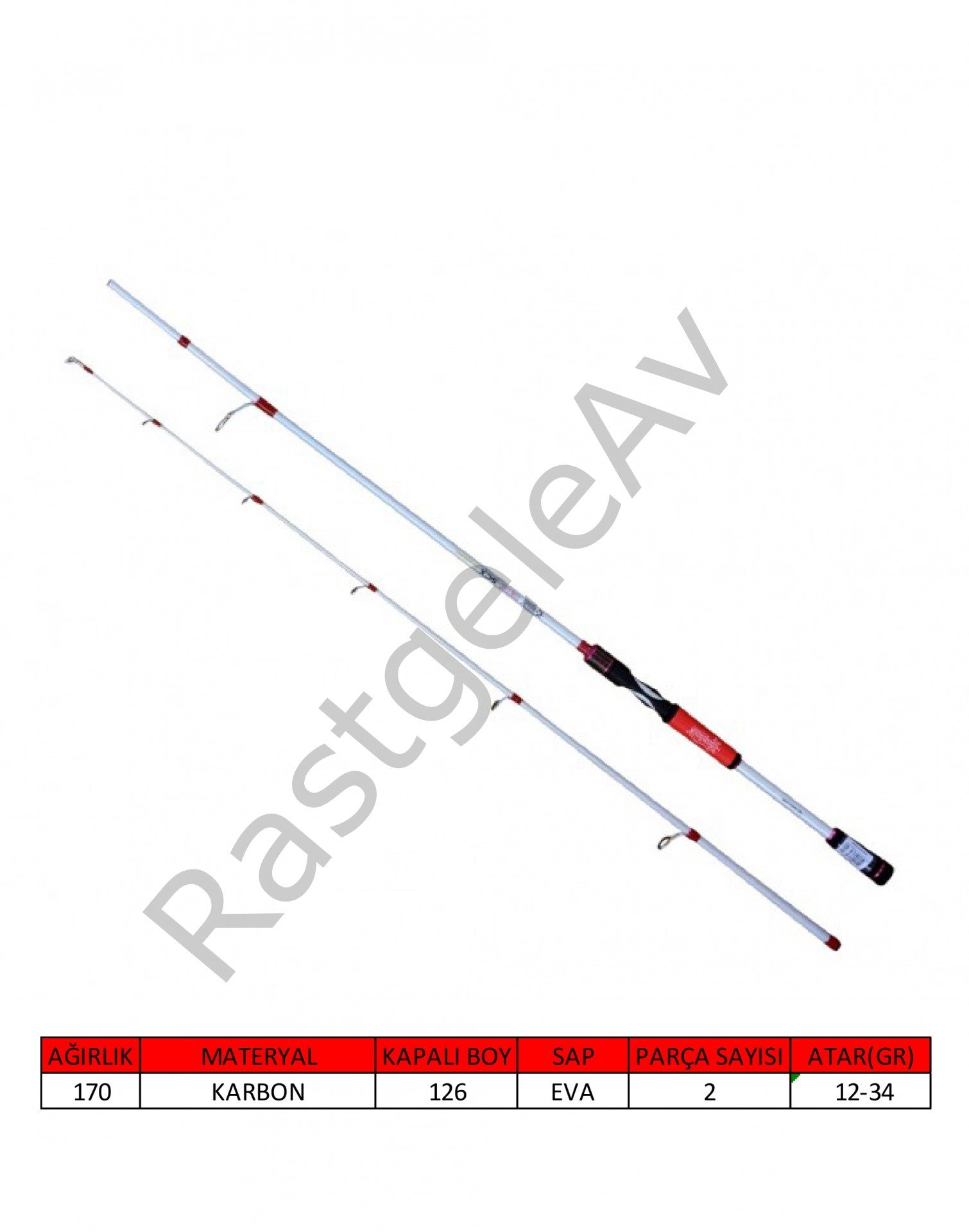 Captain 1460 Tetra Spin 240cm 2 Parça Spin Kamış 12-34gr Atar