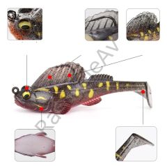 Captain 3069 Jumping Soft 7.5cm 14gr Levrek Silikonu Suni Yem