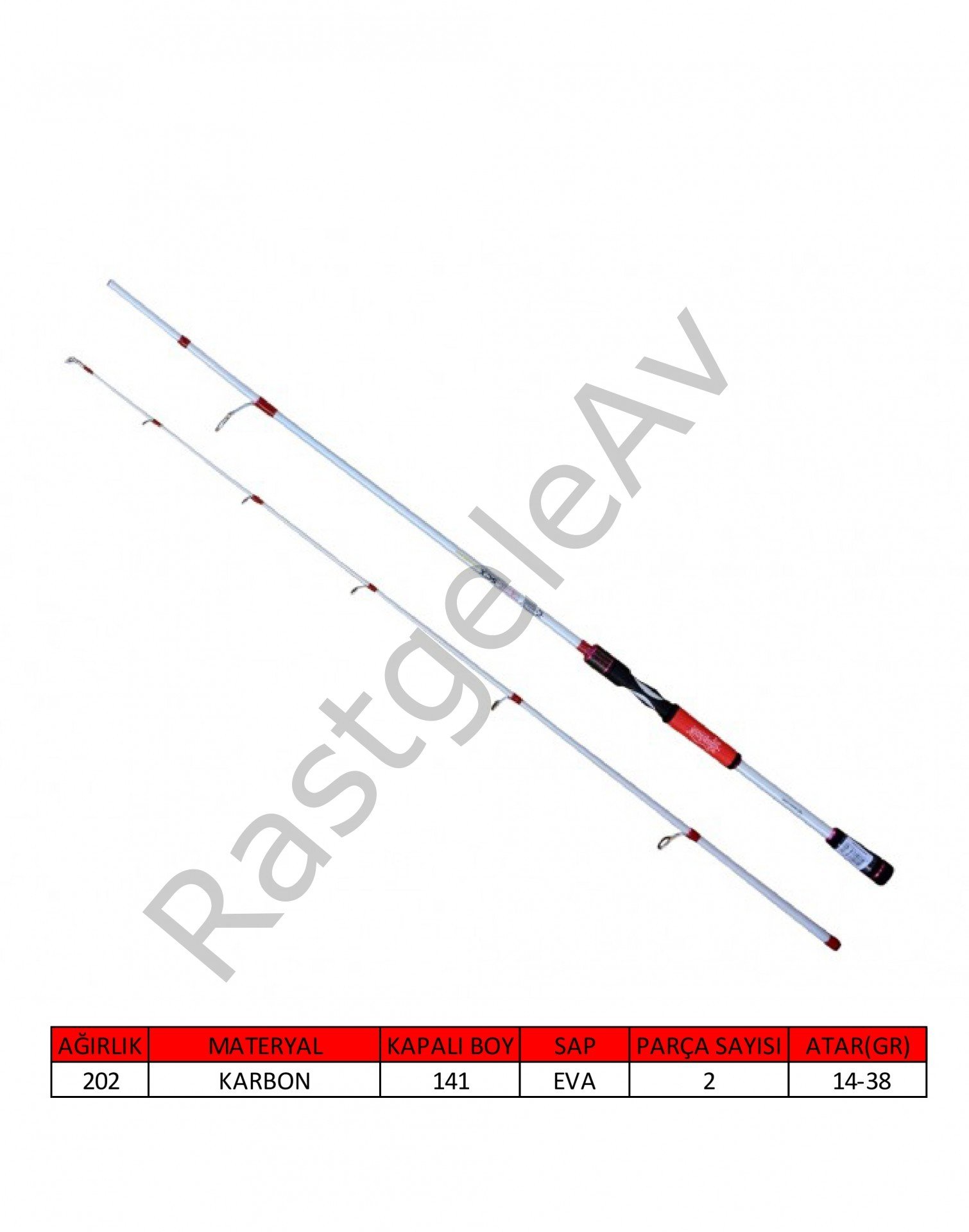 Captain 1460 Tetra Spin 270cm 2 Parça Spin Kamış 14-38gr Atar