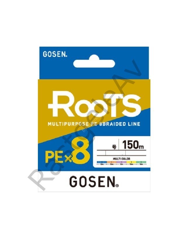 Gosen X8 Roots PE 8 Örgü Spin İp Misina 300mt Multi Color