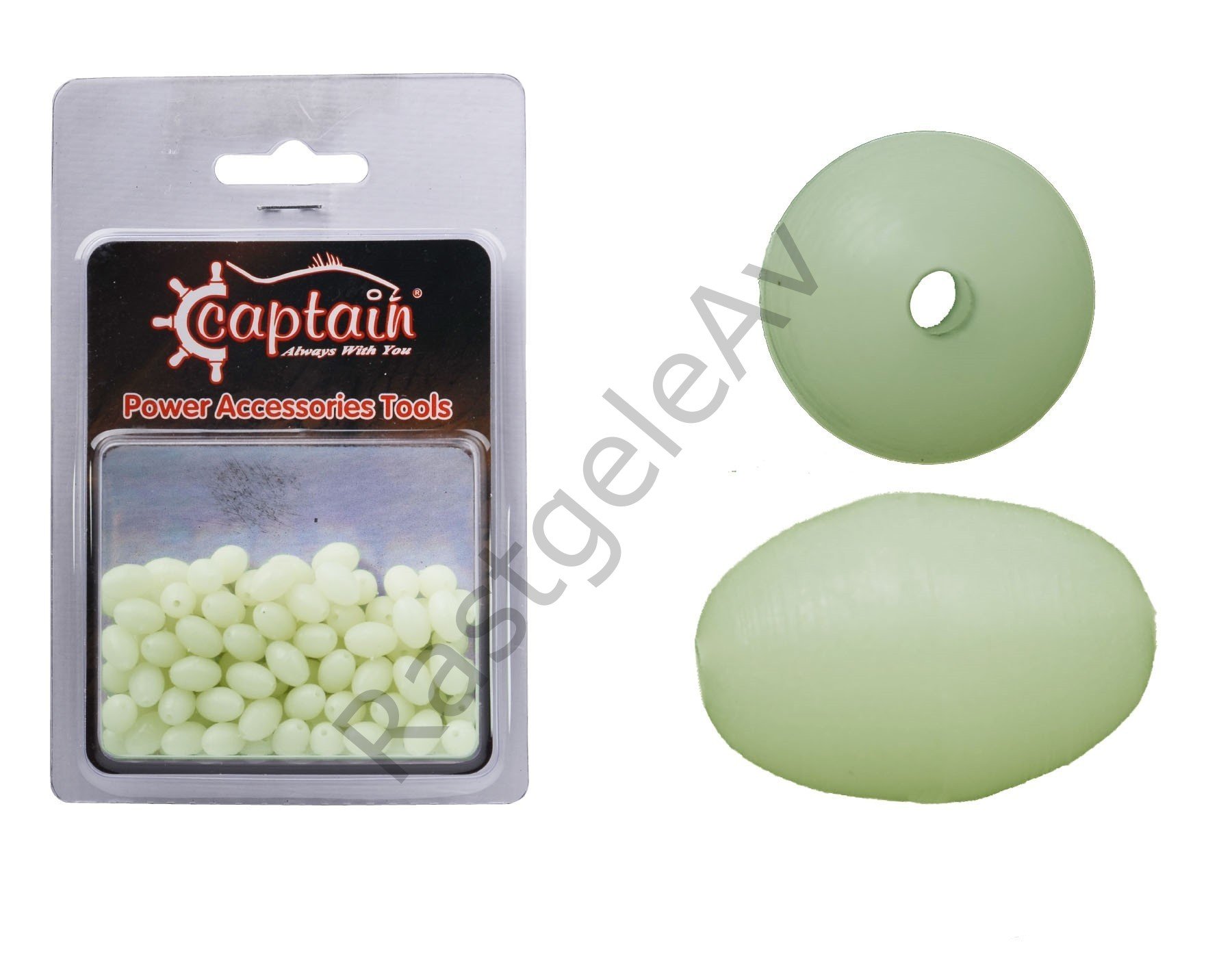 Captain  Glow Boncuk Oval Çapari ve Takım Boncuğu 100'lü Paket