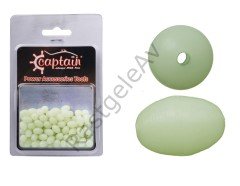 Captain  Glow Boncuk Oval Çapari ve Takım Boncuğu 100'lü Paket