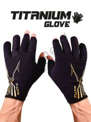 Fujin Pro Angler S24 Titanium Gloves Black Gold