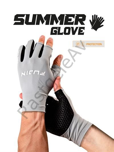 Fujin Pro Angler S24 Summer Gloves Grey