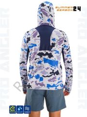Fujin Pro Angler S24 Buff&Hoodi Natural Blue Camo