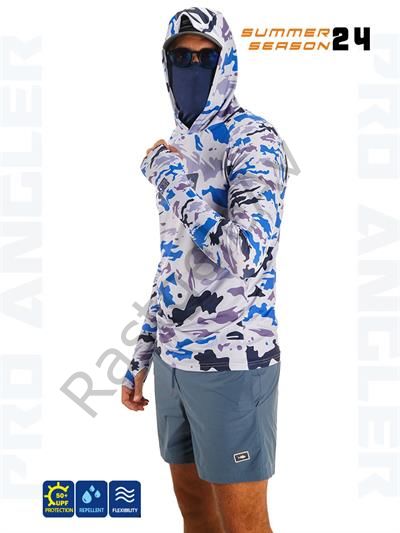 Fujin Pro Angler S24 Buff&Hoodi Natural Blue Camo
