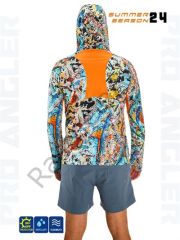 Fujin Pro Angler S24 Buff&Hoodie Makai Orange