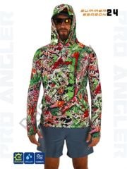 Fujin Pro Angler S24 Hooded Makai Green Red