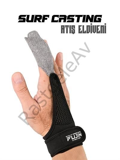 Fujin Pro Angler Surf Casting Atış Eldiveni Siyah
