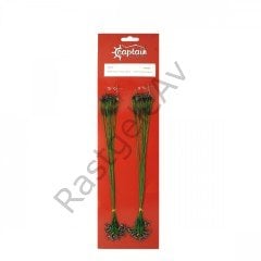 Captain 2913 Çelik Tel Kartela 25 cm Set 6 Kat 12 kg Çeker 50'li Paket Yeşil
