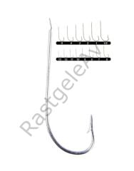 Youvella 1307 Palalı Çapraz Olta İğnesi 1.000'li Paket Galvaniz