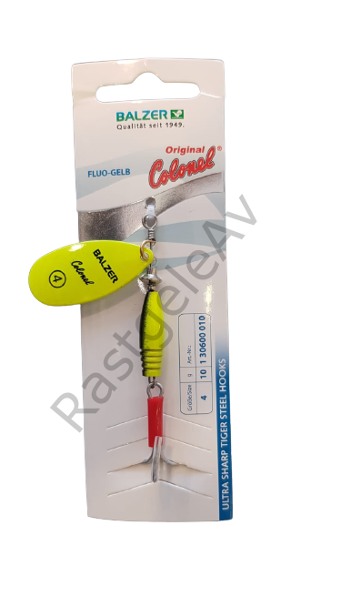 Balzer 13060 Colonel Classic Fluo Uzun Gövde Alabalık Kaşığı