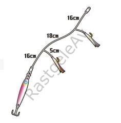 Hayabusa HA 282 LRF Jigging Sabiki 2li Çaparili SET LRF Jig Suni Yem