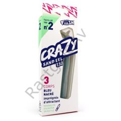 Crazy Sandeel CSE150/2 CSE233 3X Gövde Blue Nacre Silikon Yem