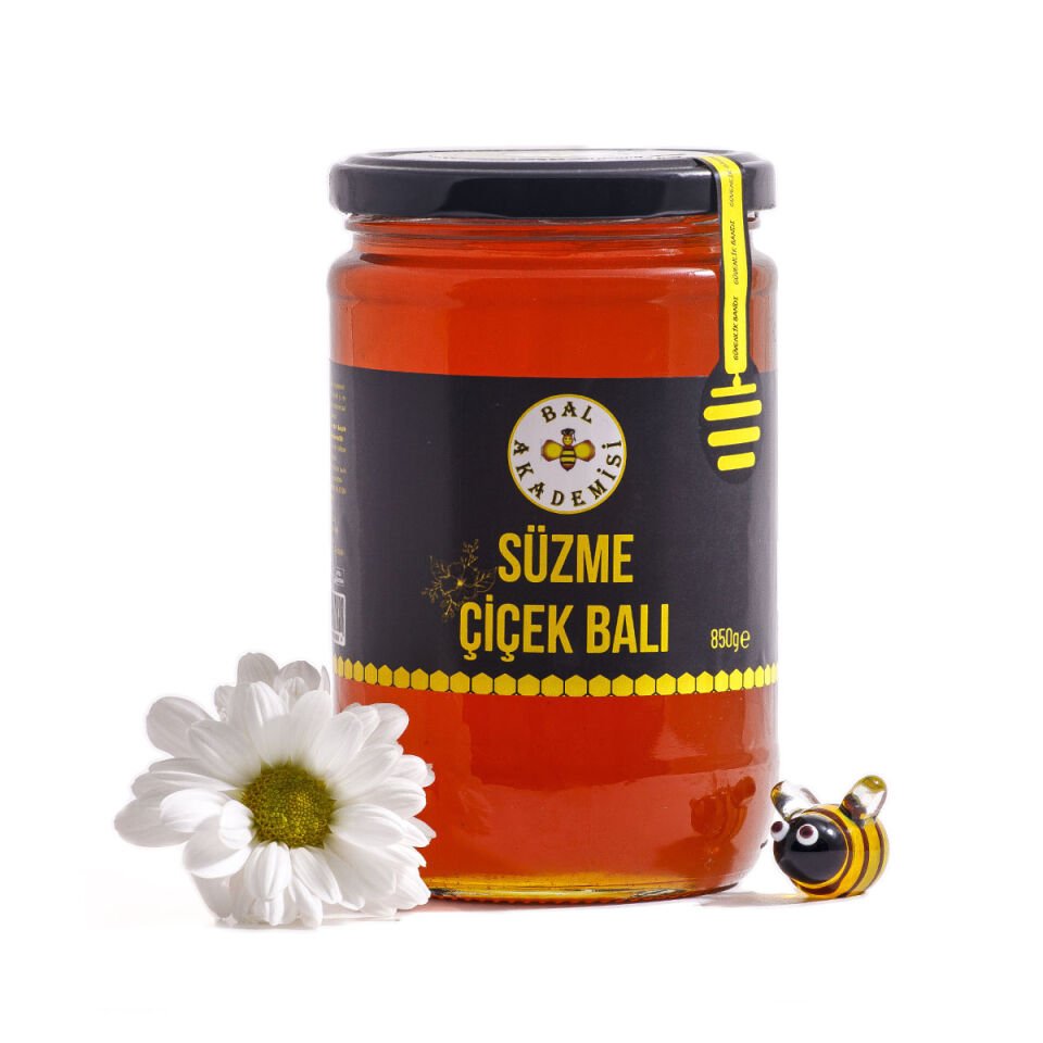 Süzme Çiçek Balı 850 Gr (Doğal ve Katkısız) - (Çok Çiçekli)