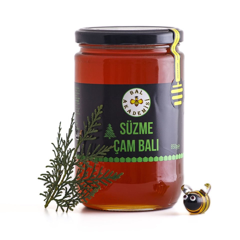 Süzme Çam Balı 850 Gr (Doğal ve Katkısız) - (Ege Bölgesi)