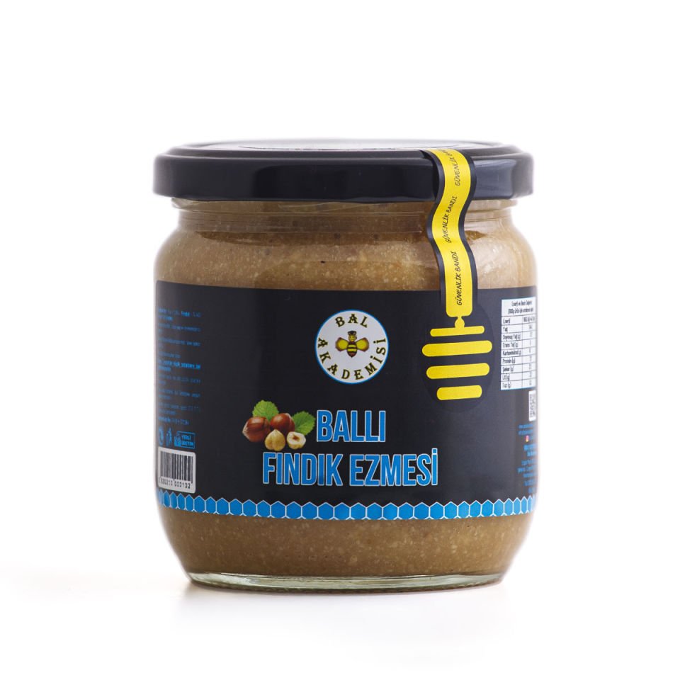 Ham Ballı Fındık Ezmesi 300 GR %100 Doğal (Katkısız - Şekersiz - Glutensiz)