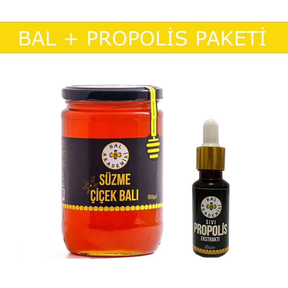 ﻿ÇİÇEK BALI 850 Gr + PROPOLİS  PAKETİ
