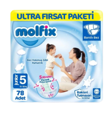 Molfix 5 Numara Bebek Bezi Süper Fırsat Paketi 180 Adet